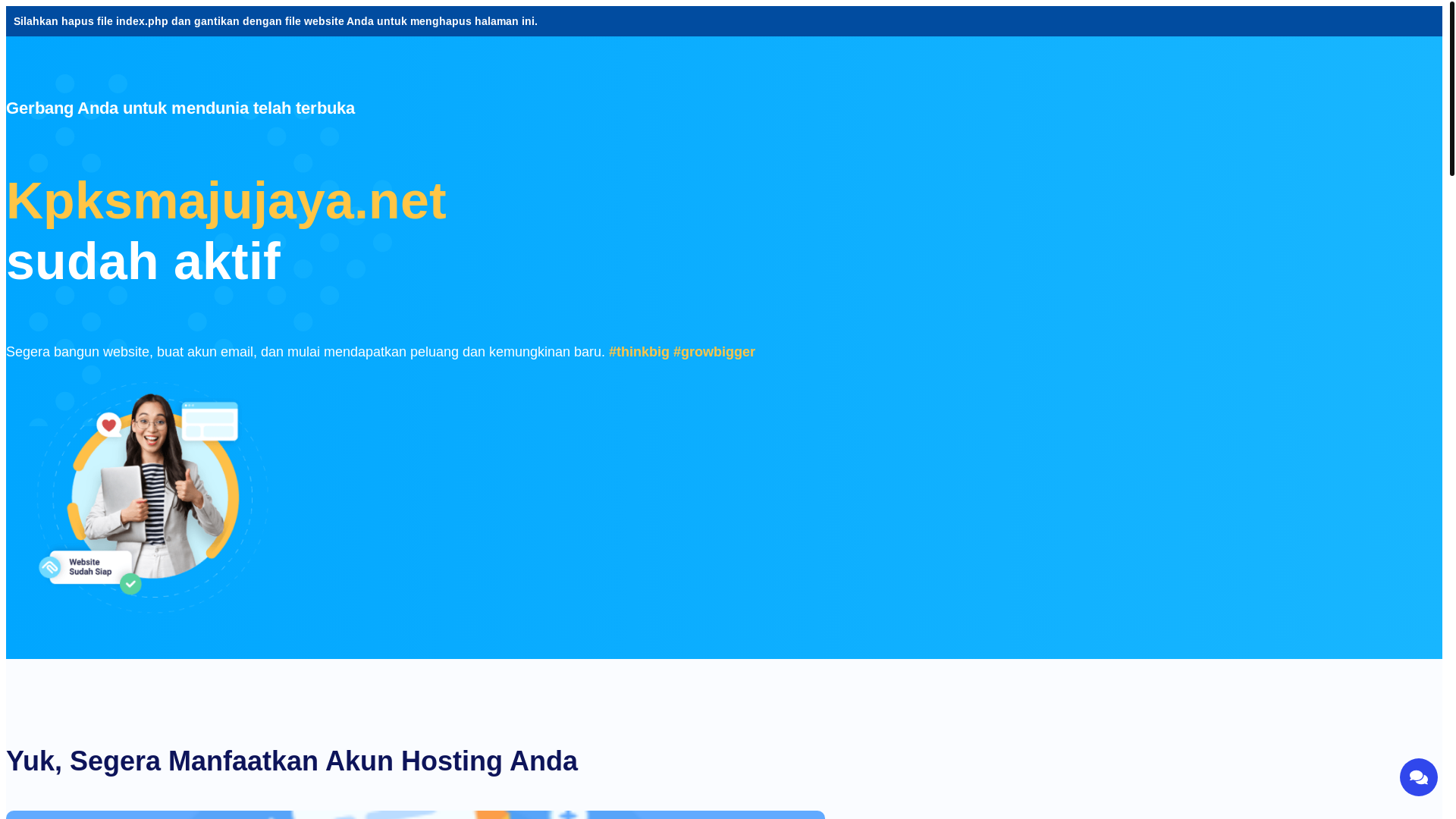 website screenshot of https://kpksmajujaya.net/