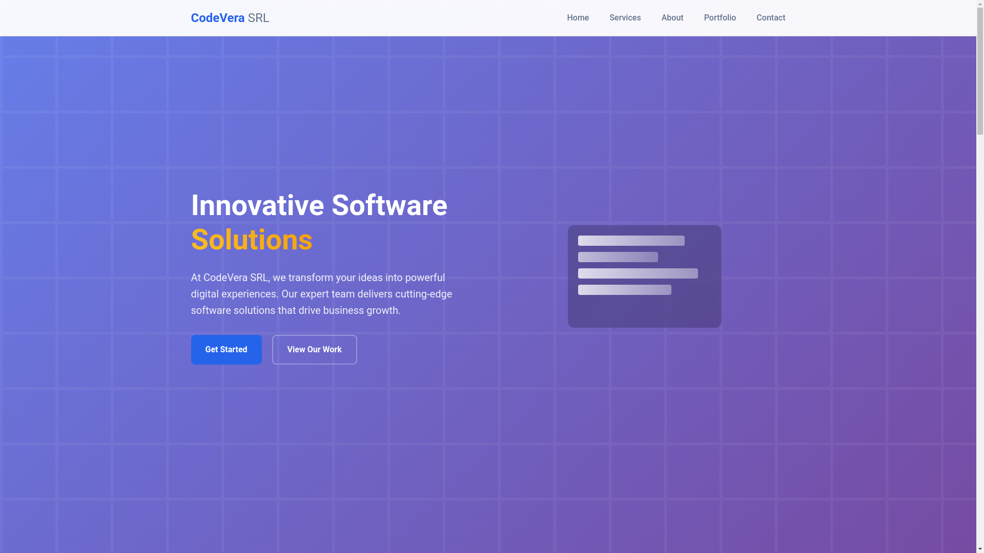 website screenshot of https://codevera-ro.pages.dev/