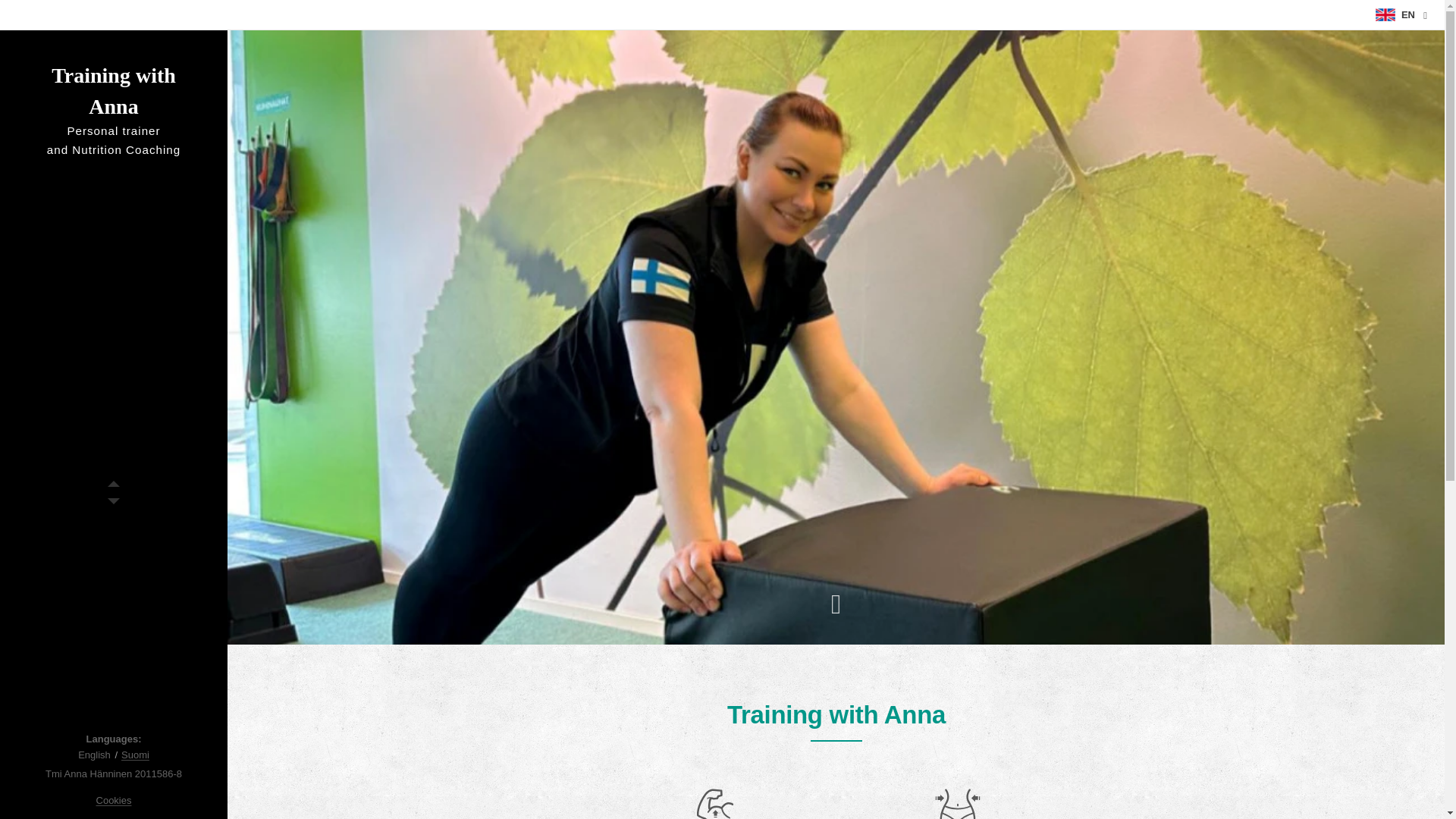 website screenshot of https://trainingwithanna.net/