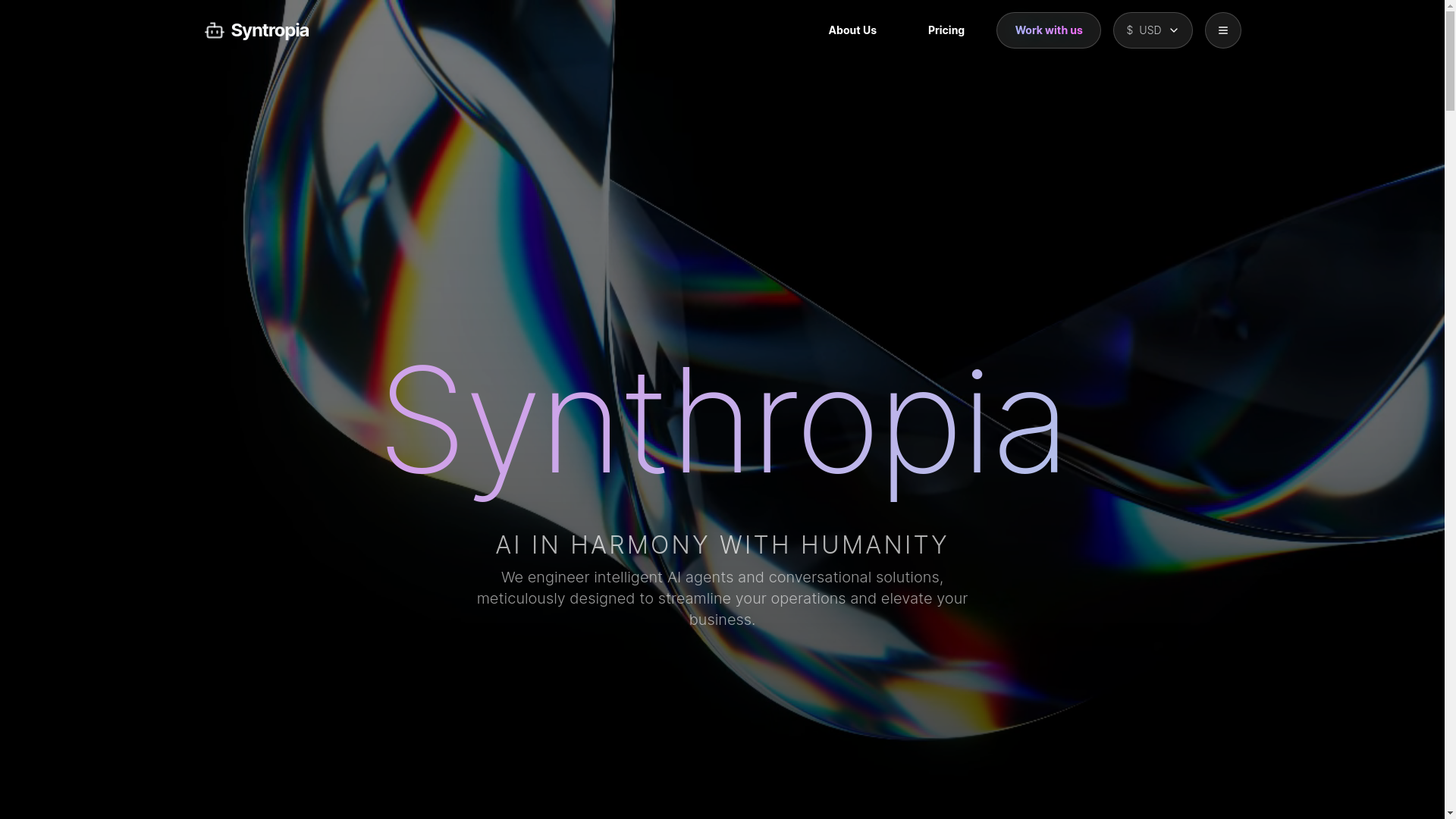 website screenshot of https://synthropia-production-net.pages.dev/