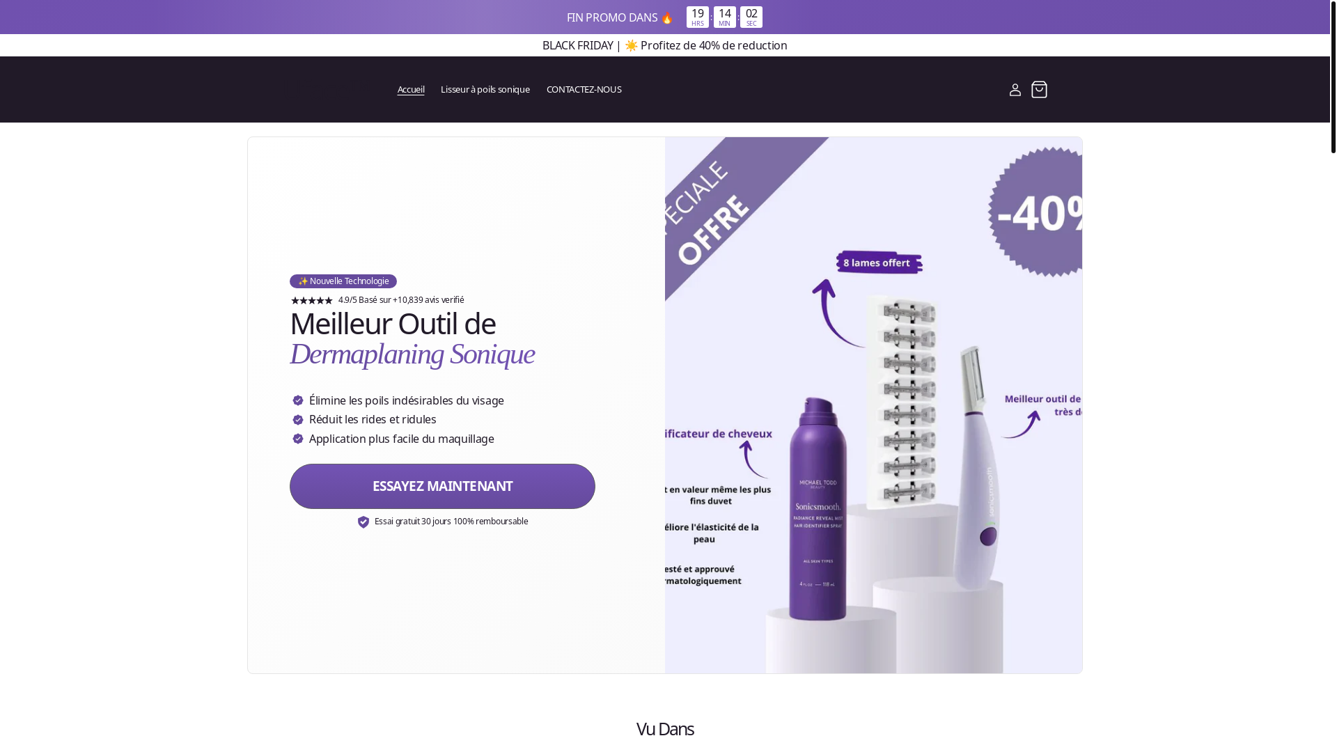 website screenshot of https://u-face-beauty.com/