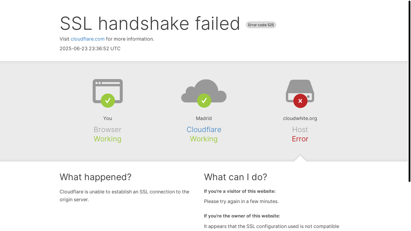 website screenshot of https://cloudwhite.org/