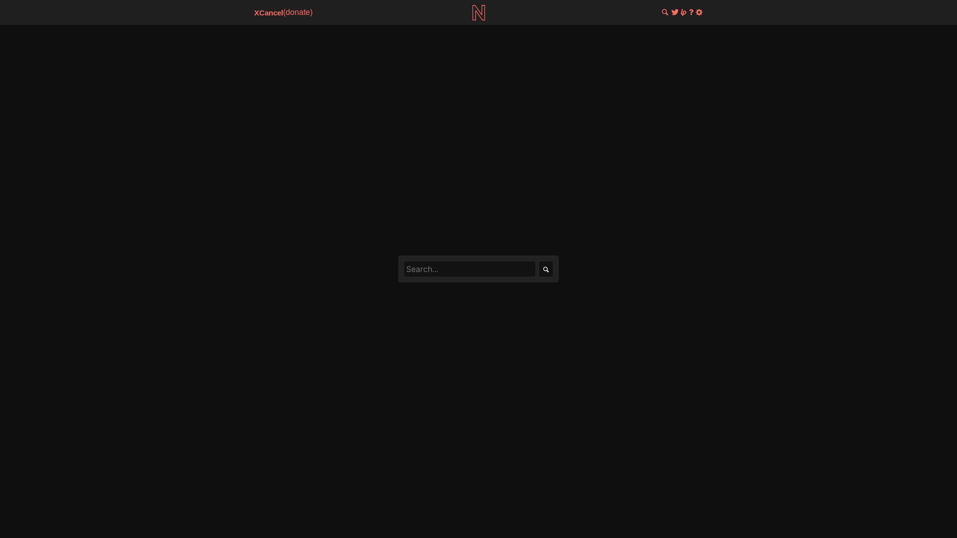 website screenshot of https://xcancel.com/