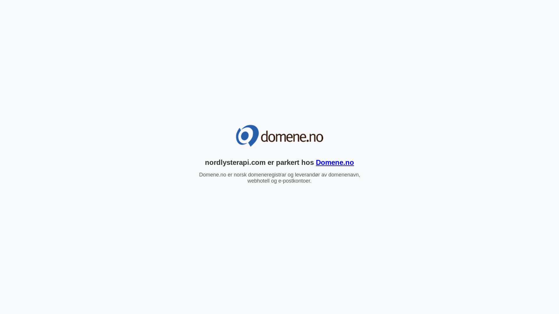 website screenshot of https://nordlysterapi.com/