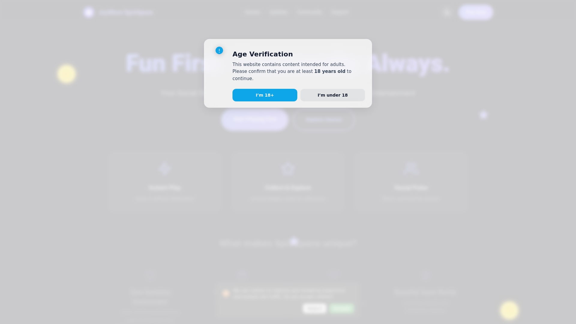 website screenshot of https://joywavespinspace.com/