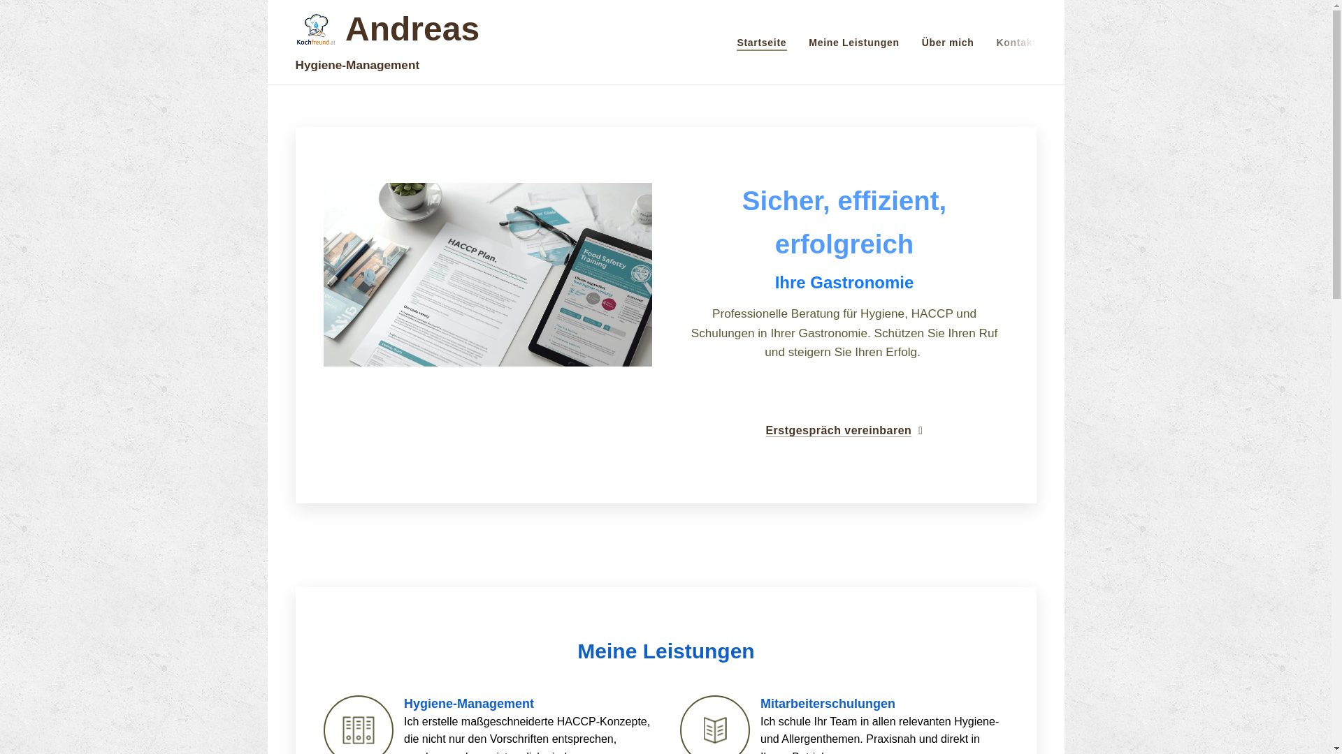 website screenshot of https://harrer-hygiene.at/