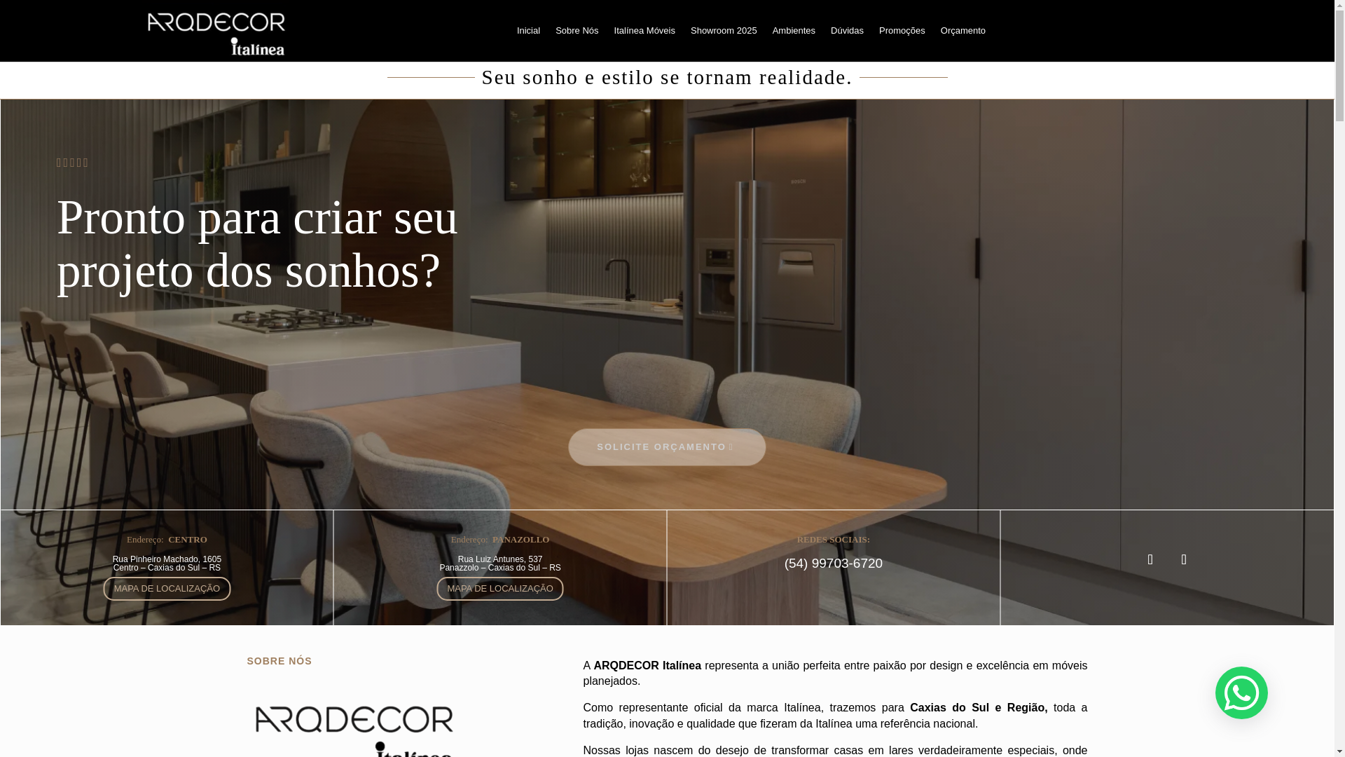 website screenshot of https://italineaa2.com.br/