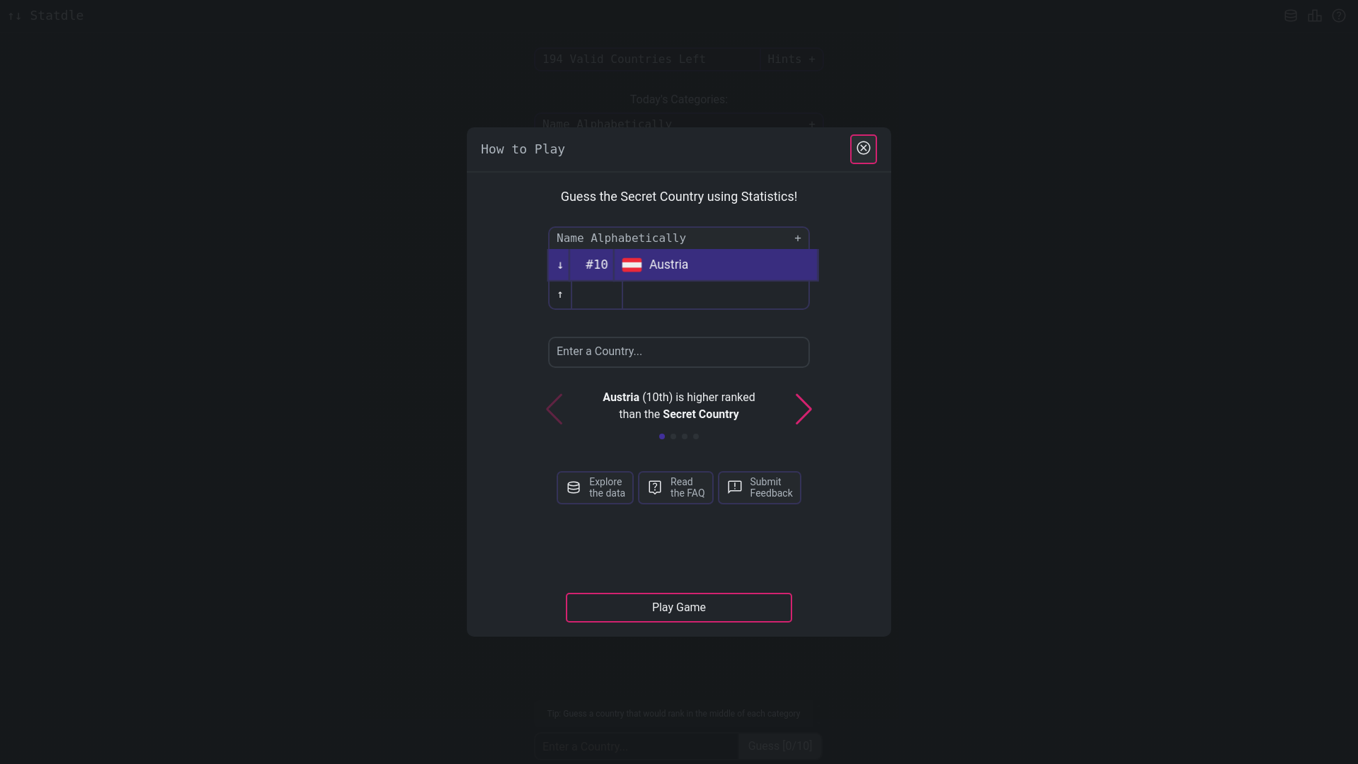 website screenshot of https://statdle-com.pages.dev/