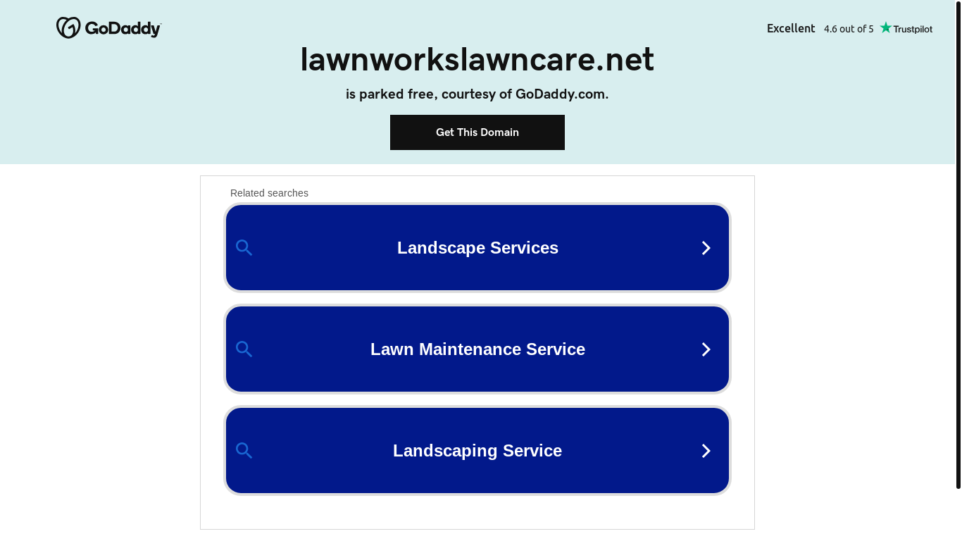 website screenshot of https://lawnworkslawncare.net/