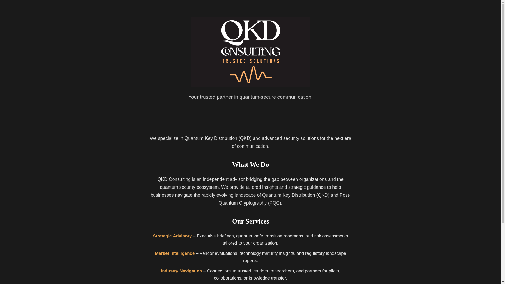 website screenshot of https://qkd-consulting-site.pages.dev/