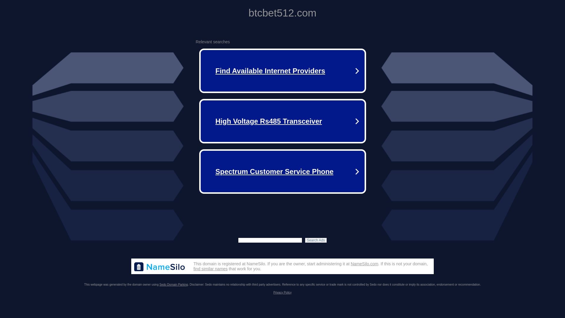 website screenshot of https://btcbet512.com/