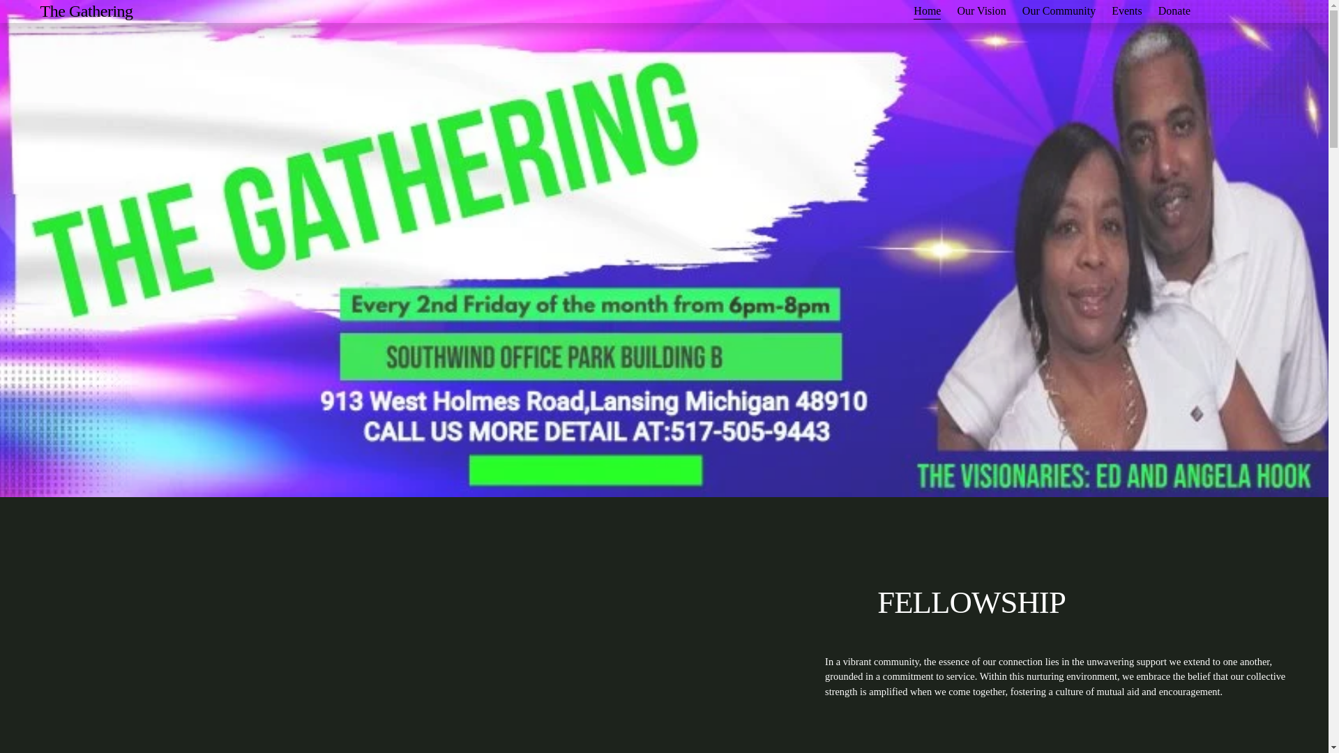website screenshot of https://findthegathering.com/