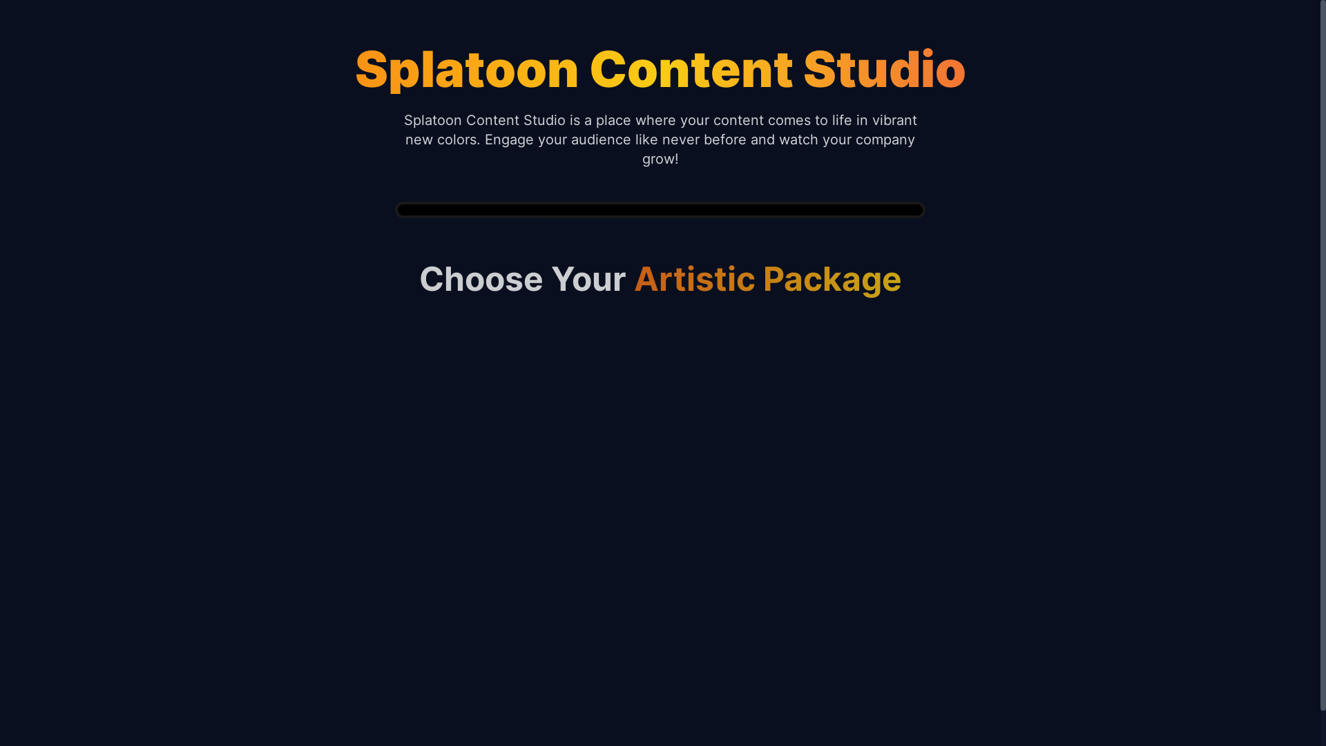 website screenshot of https://splatooncontentstudio.com/
