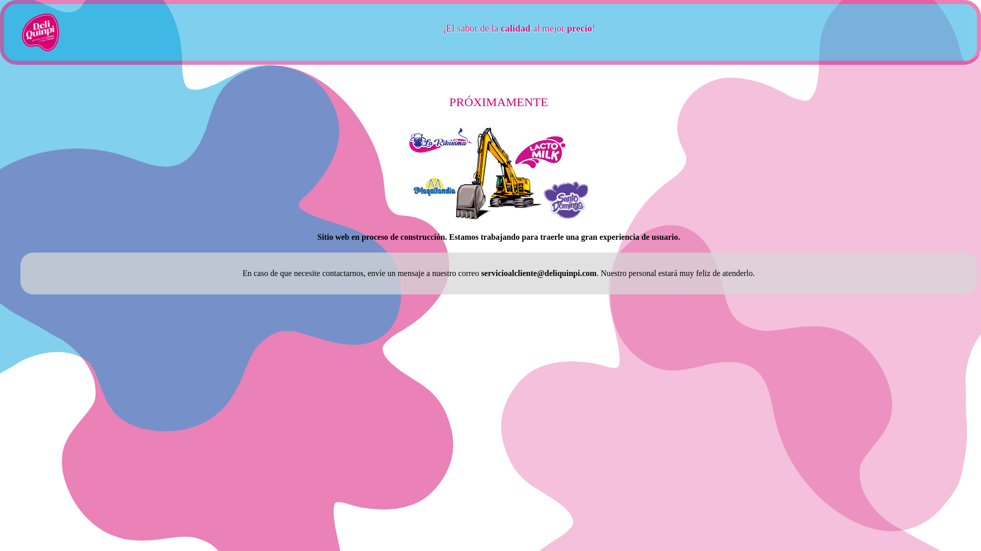 website screenshot of https://lactomilk.com.co/