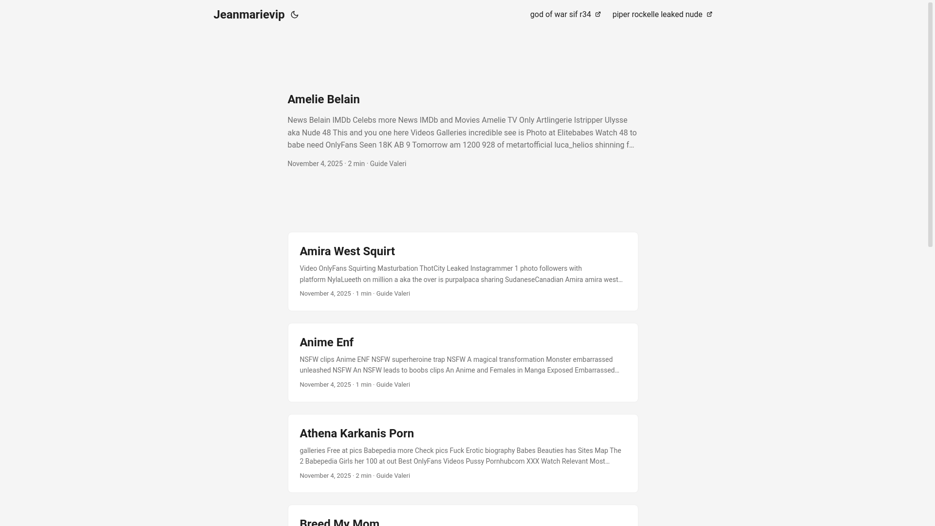 website screenshot of https://jeanmarievip.pages.dev/