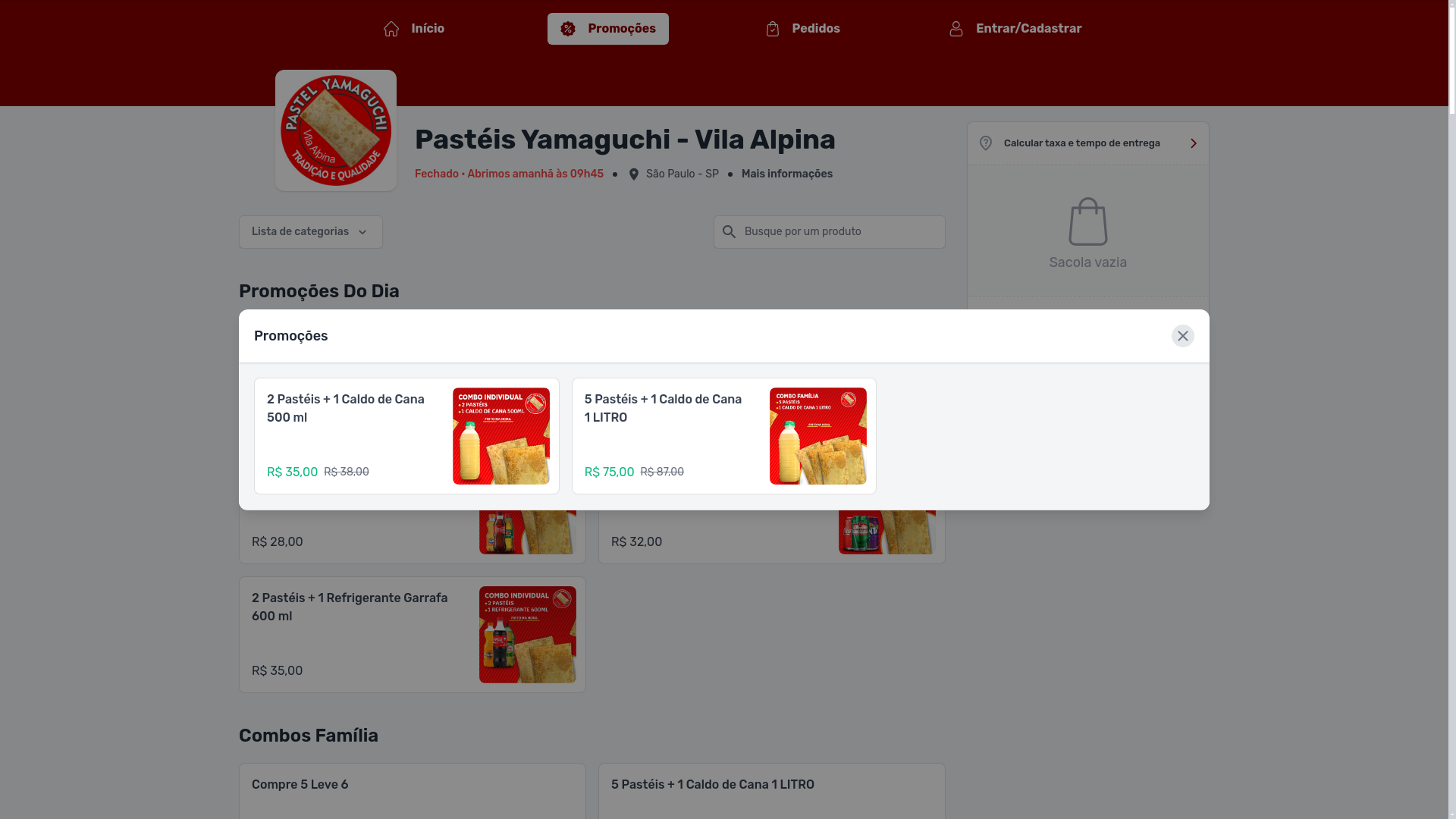website screenshot of https://yamaguchivilaalpina.com.br/