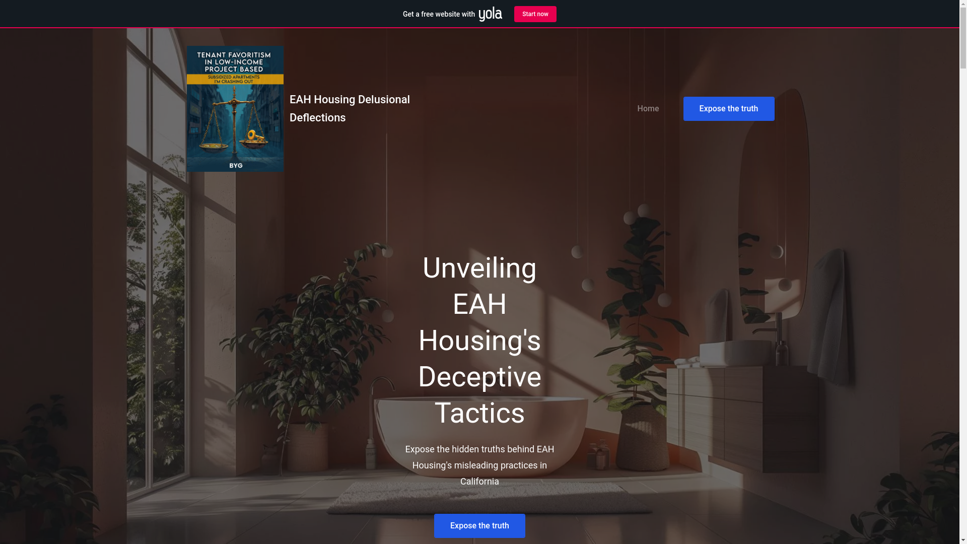 website screenshot of https://eah-housing-delusional-deflections.com/