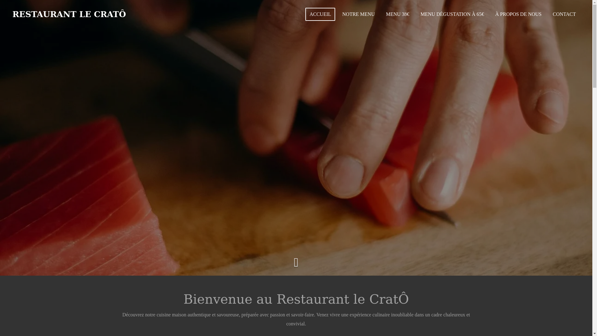 website screenshot of https://restaurant-le-crato.fr/