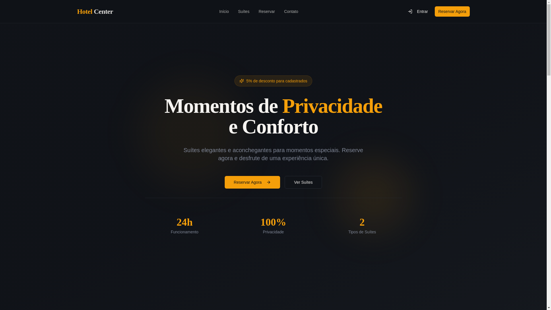 website screenshot of https://hotelcenter.store/