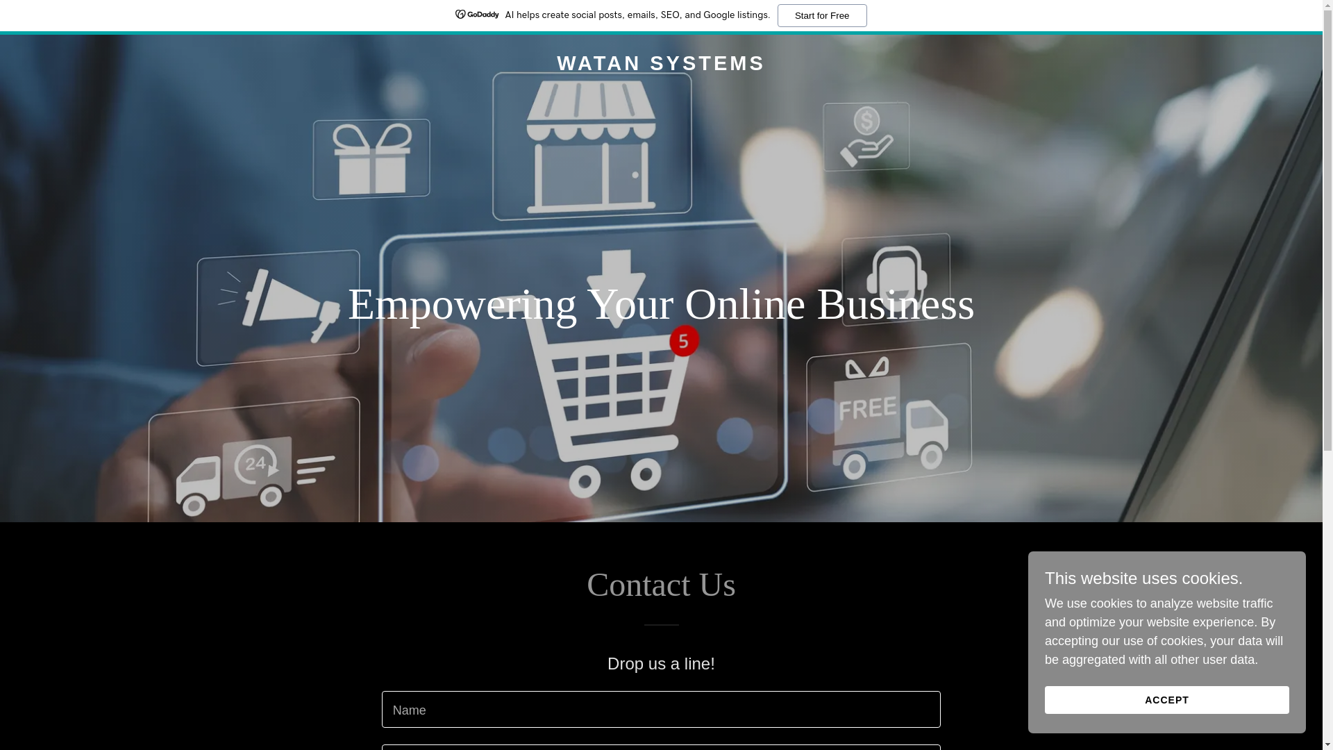 website screenshot of https://watansystems.com/