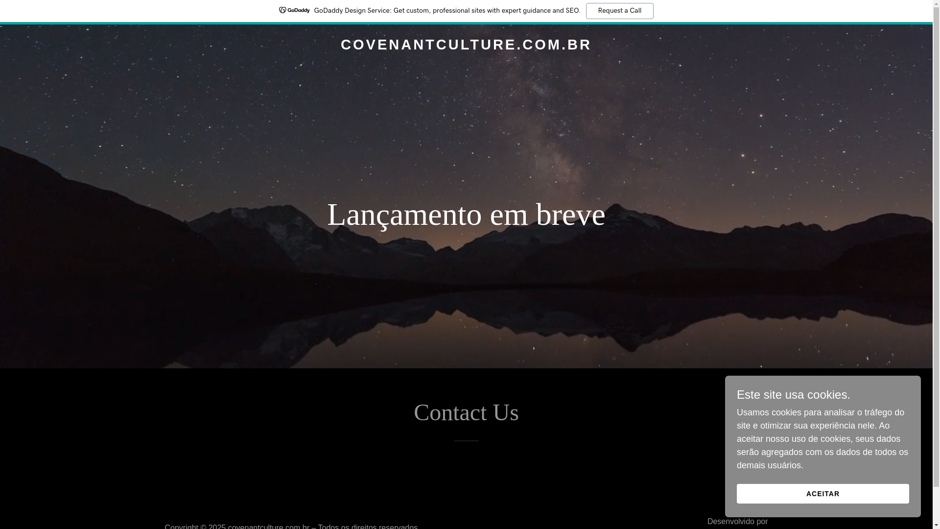 website screenshot of https://covenantculture.com.br/