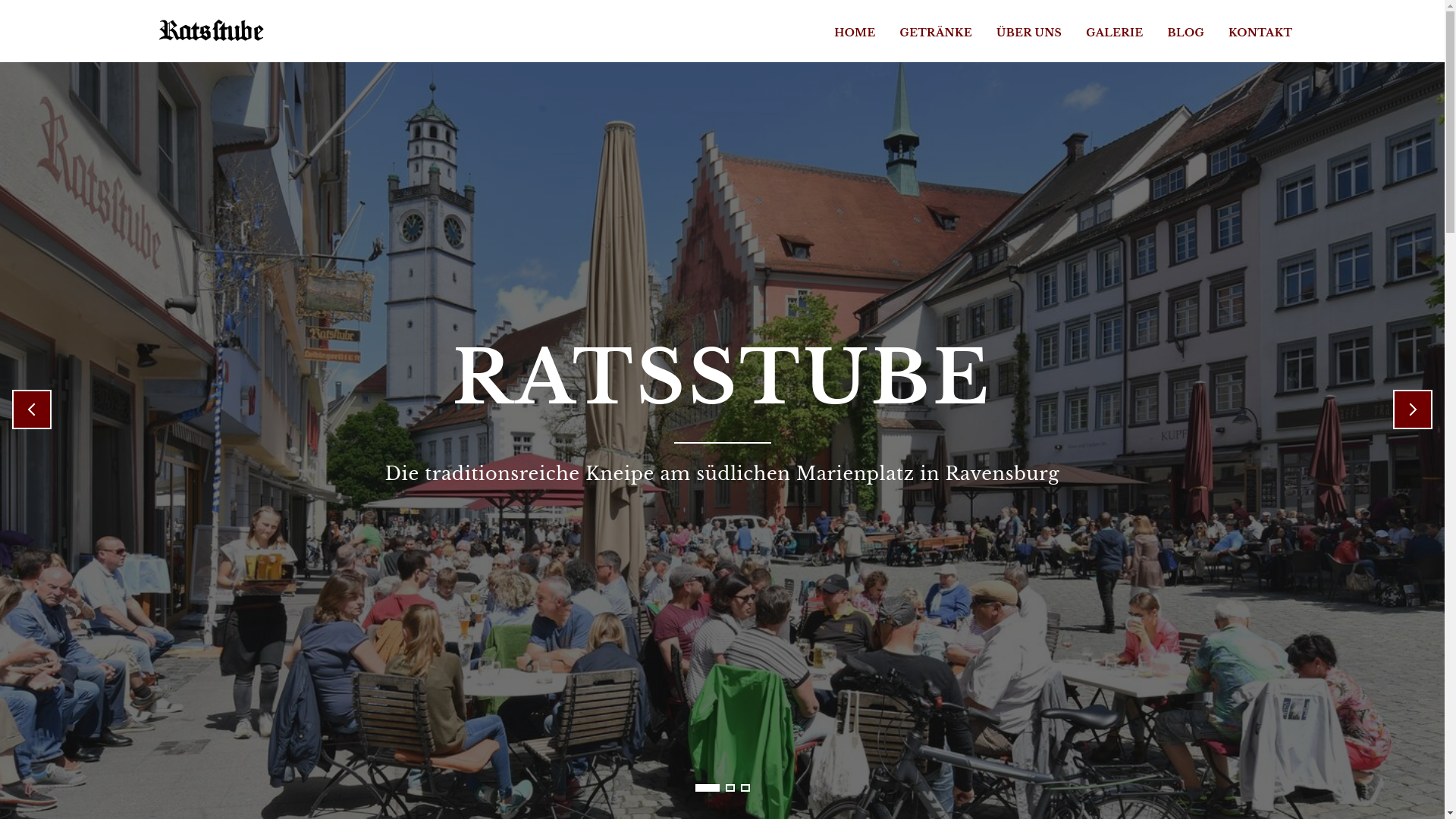 website screenshot of https://ratsstube-rv.de/
