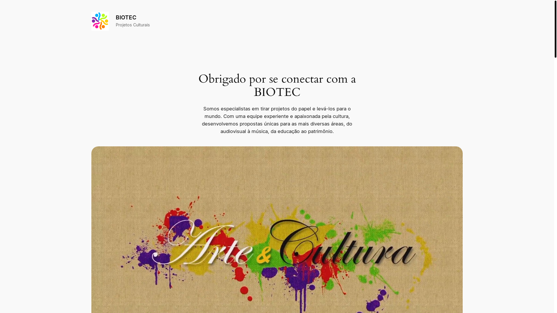 website screenshot of https://biotec.art.br/