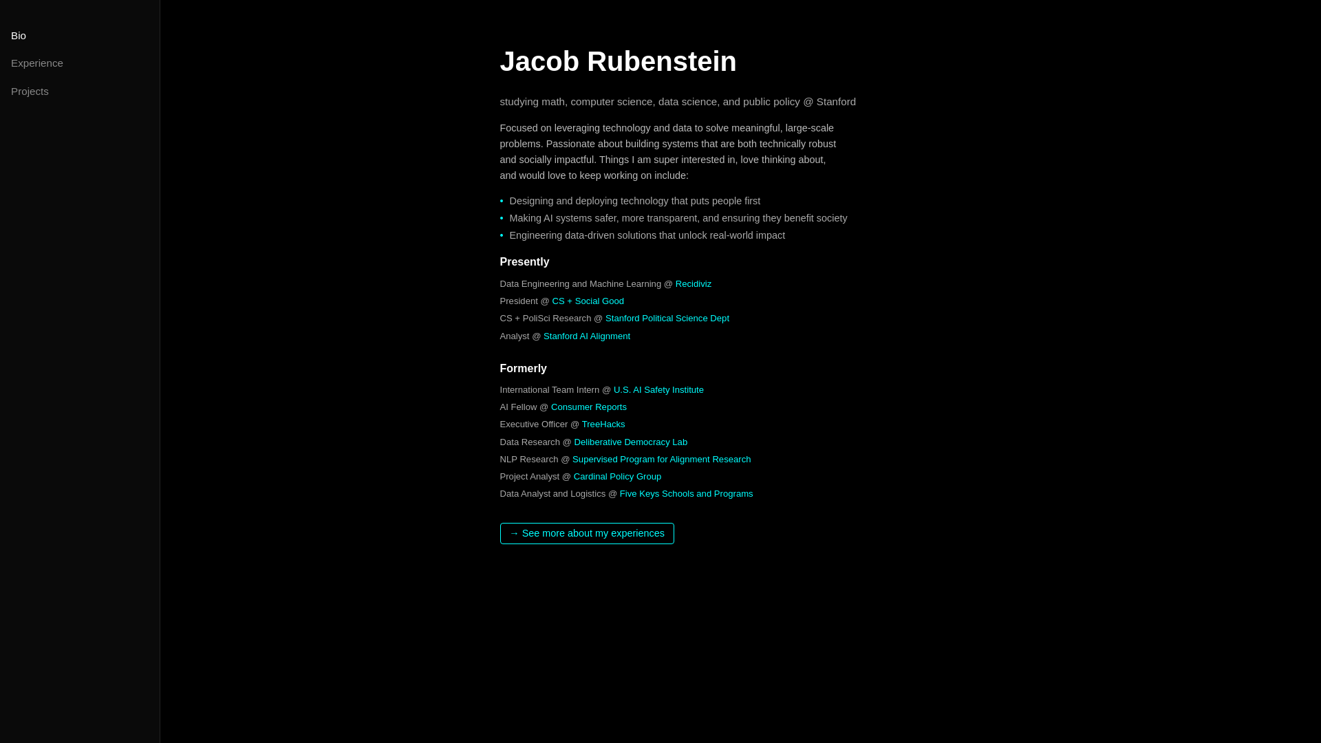 website screenshot of https://jacobrubenstein.xyz/