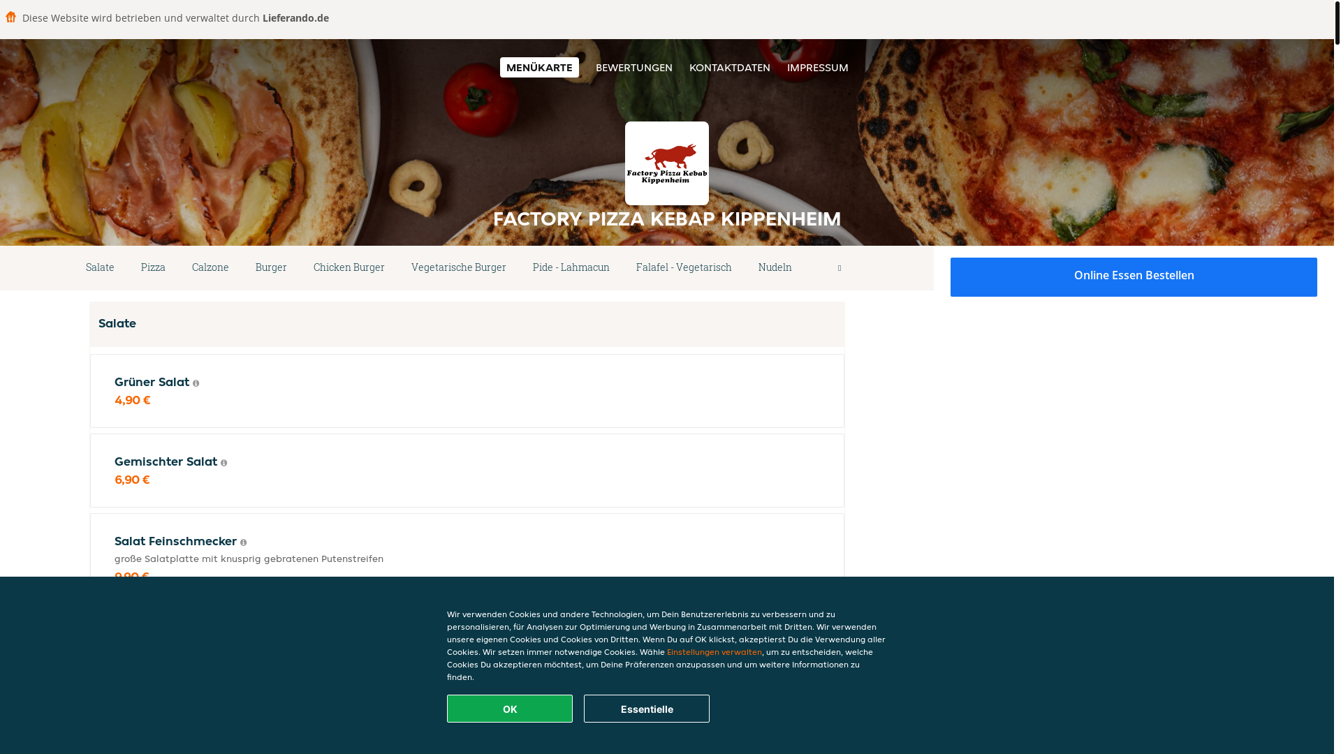 website screenshot of https://factory-pizza-kebap-kippenheim.de/