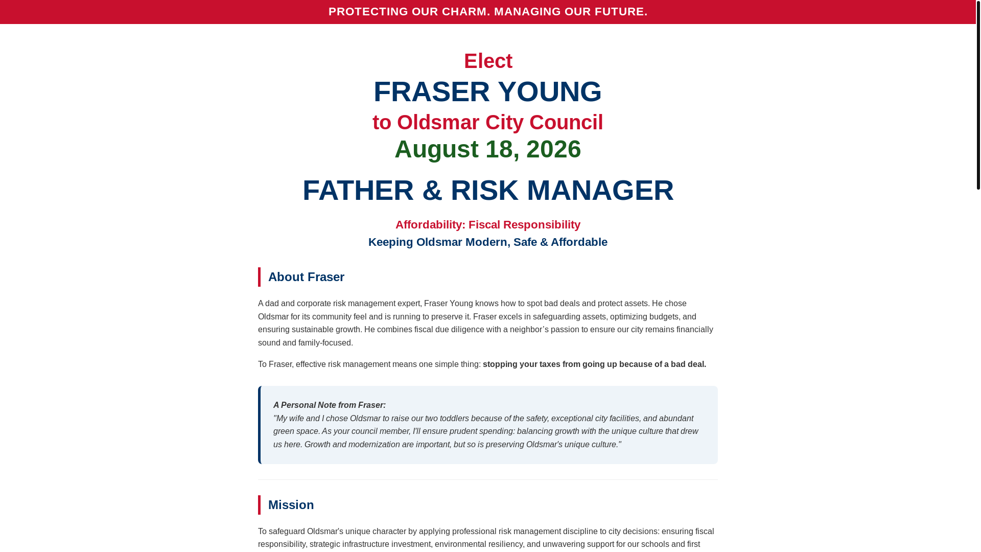 website screenshot of https://oldsmar-updates.org/