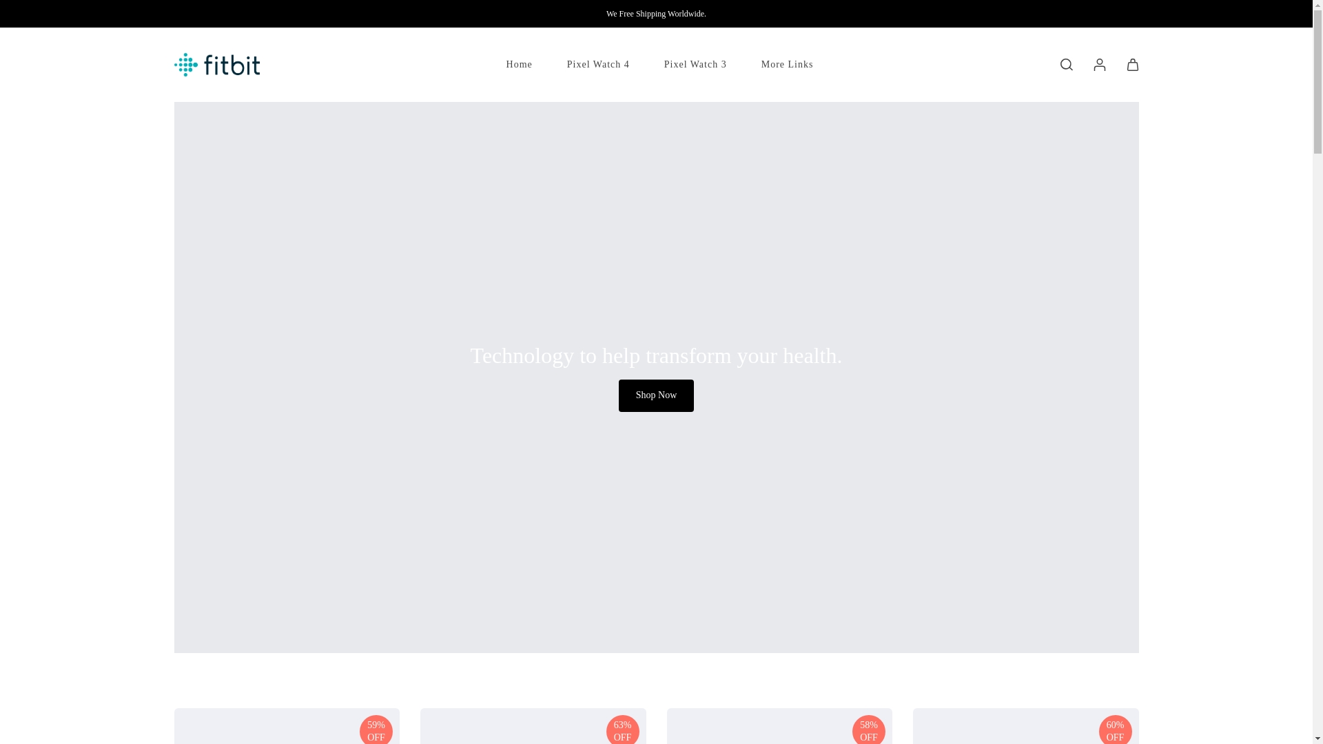 website screenshot of https://fitbitoutlet.shop/