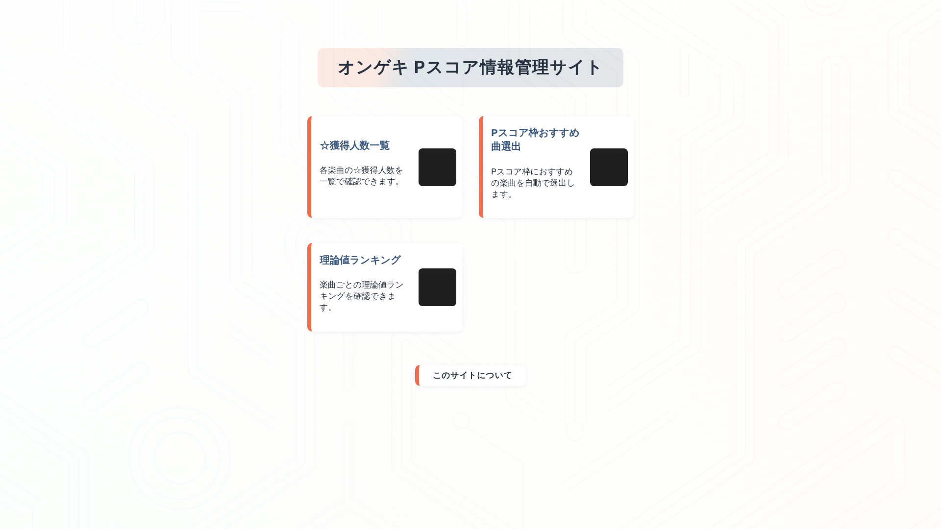 website screenshot of https://ongeki-database.pages.dev/