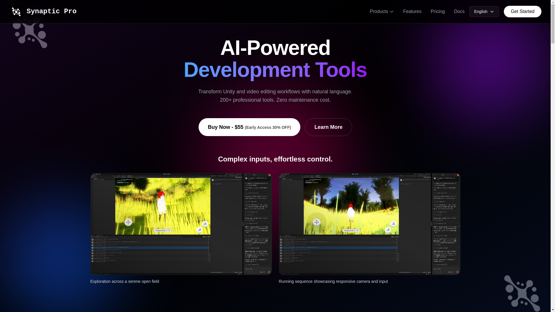website screenshot of https://synaptic-ai.net/