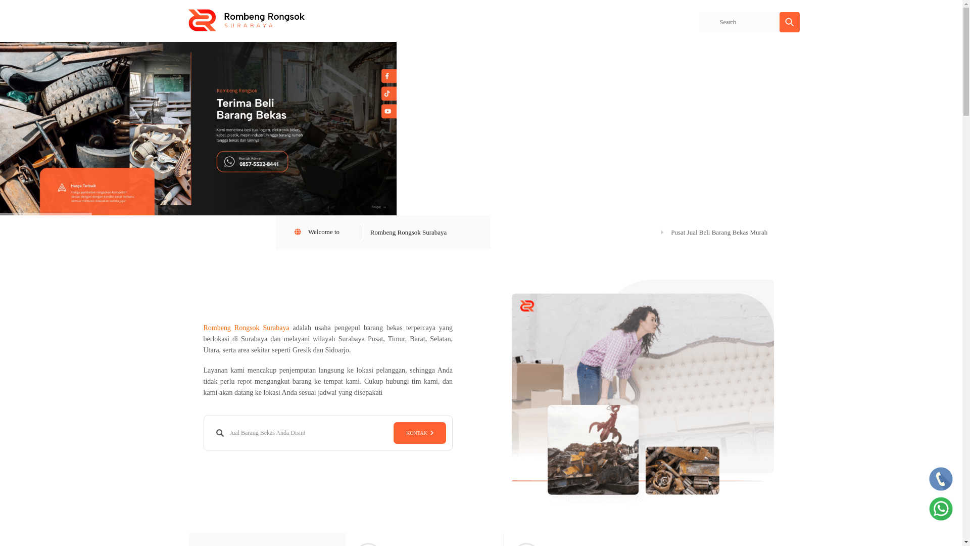 website screenshot of https://rombengrongsoksurabaya.com/