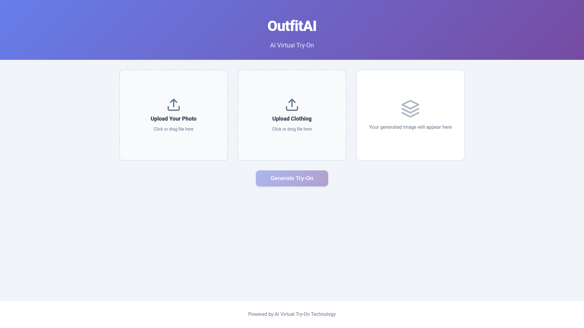 website screenshot of https://outfitai.pages.dev/
