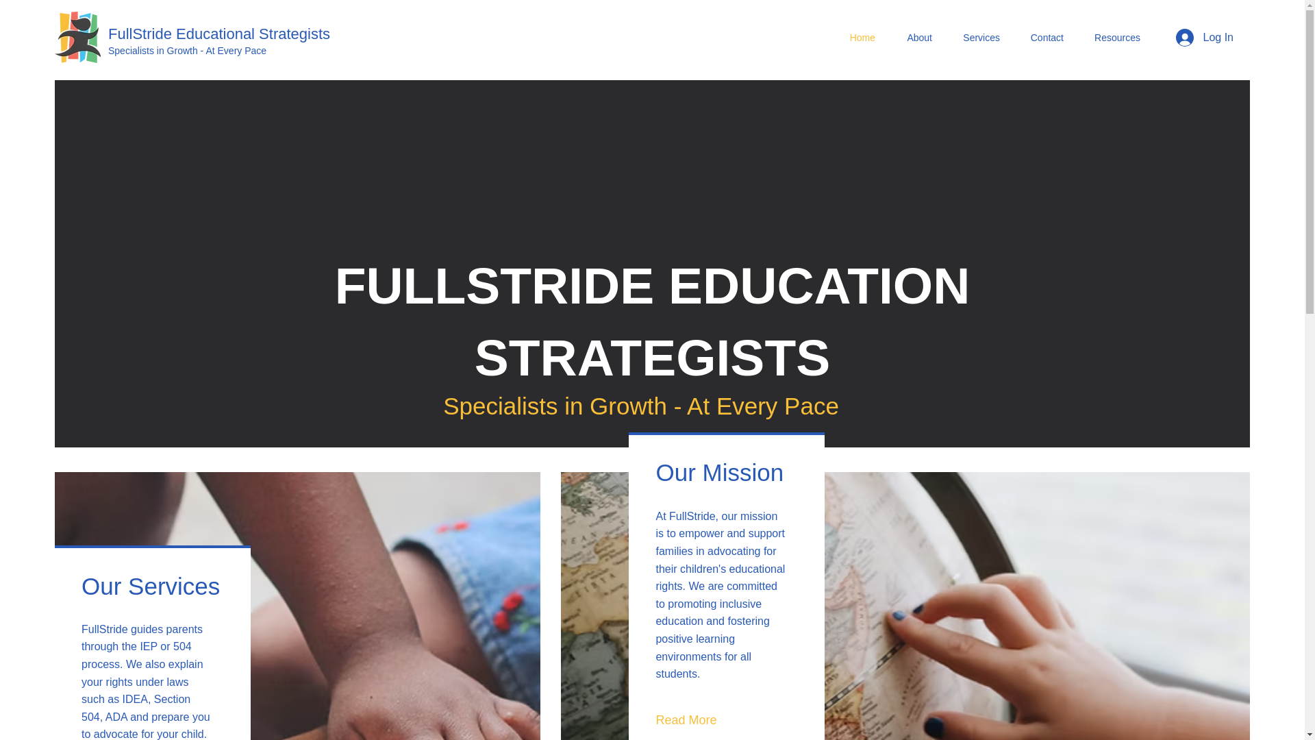 website screenshot of https://fullstridestrategists.com/