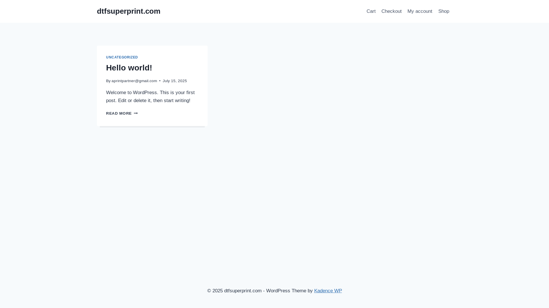 website screenshot of https://dtfsuperprint.com/