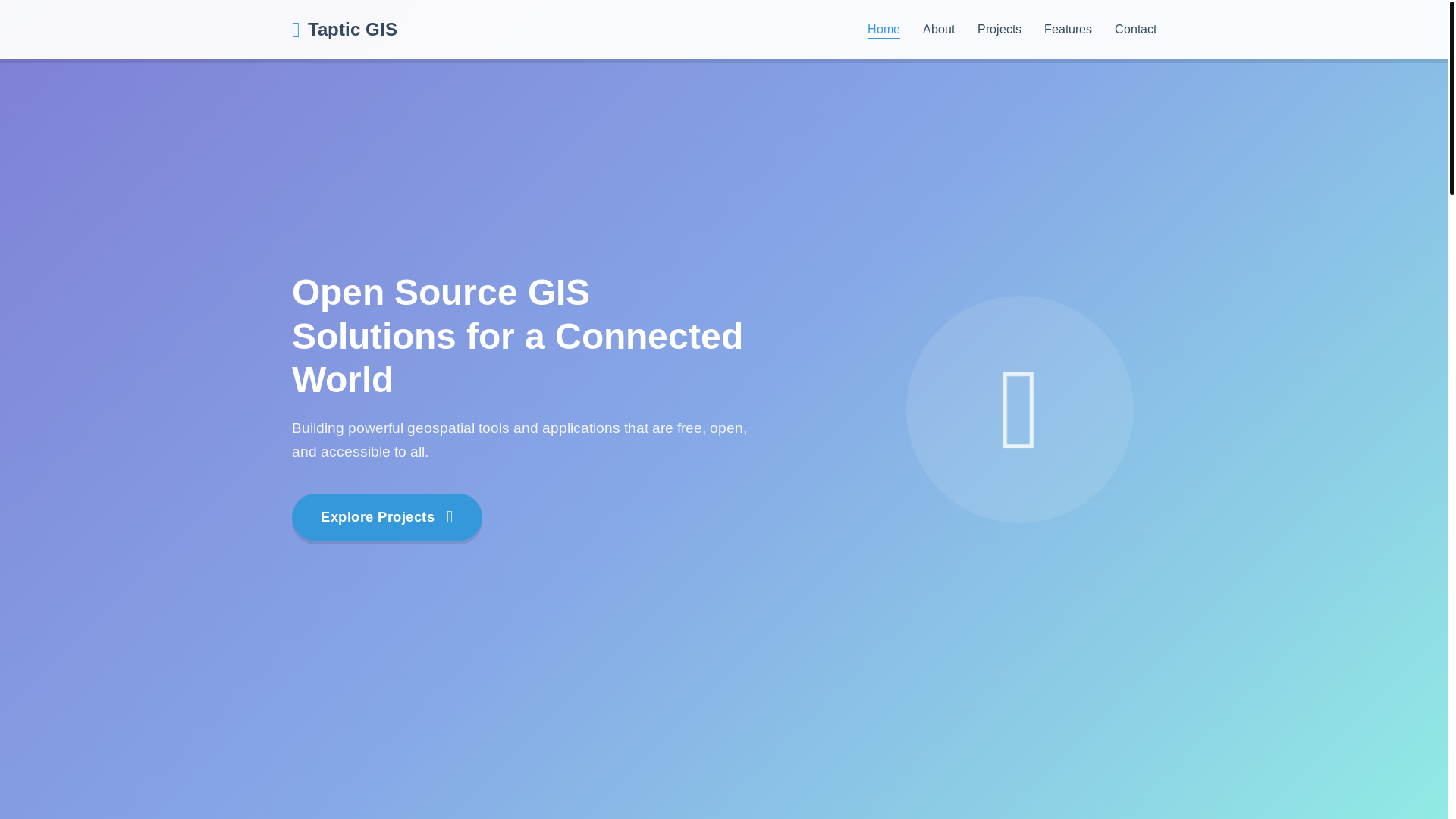 website screenshot of https://gis-taptic-org.pages.dev/