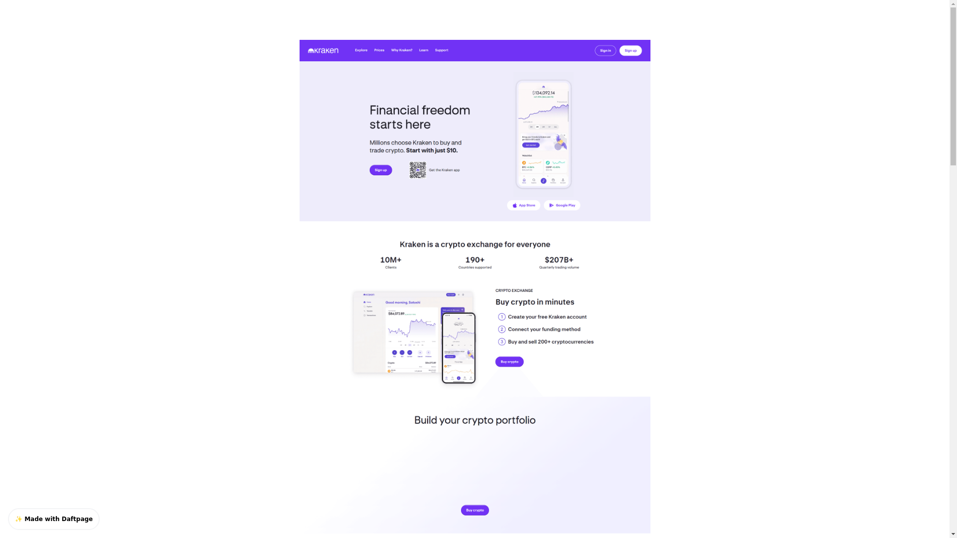 website screenshot of https://secure-kraken-website-w41pg.daftpage.com