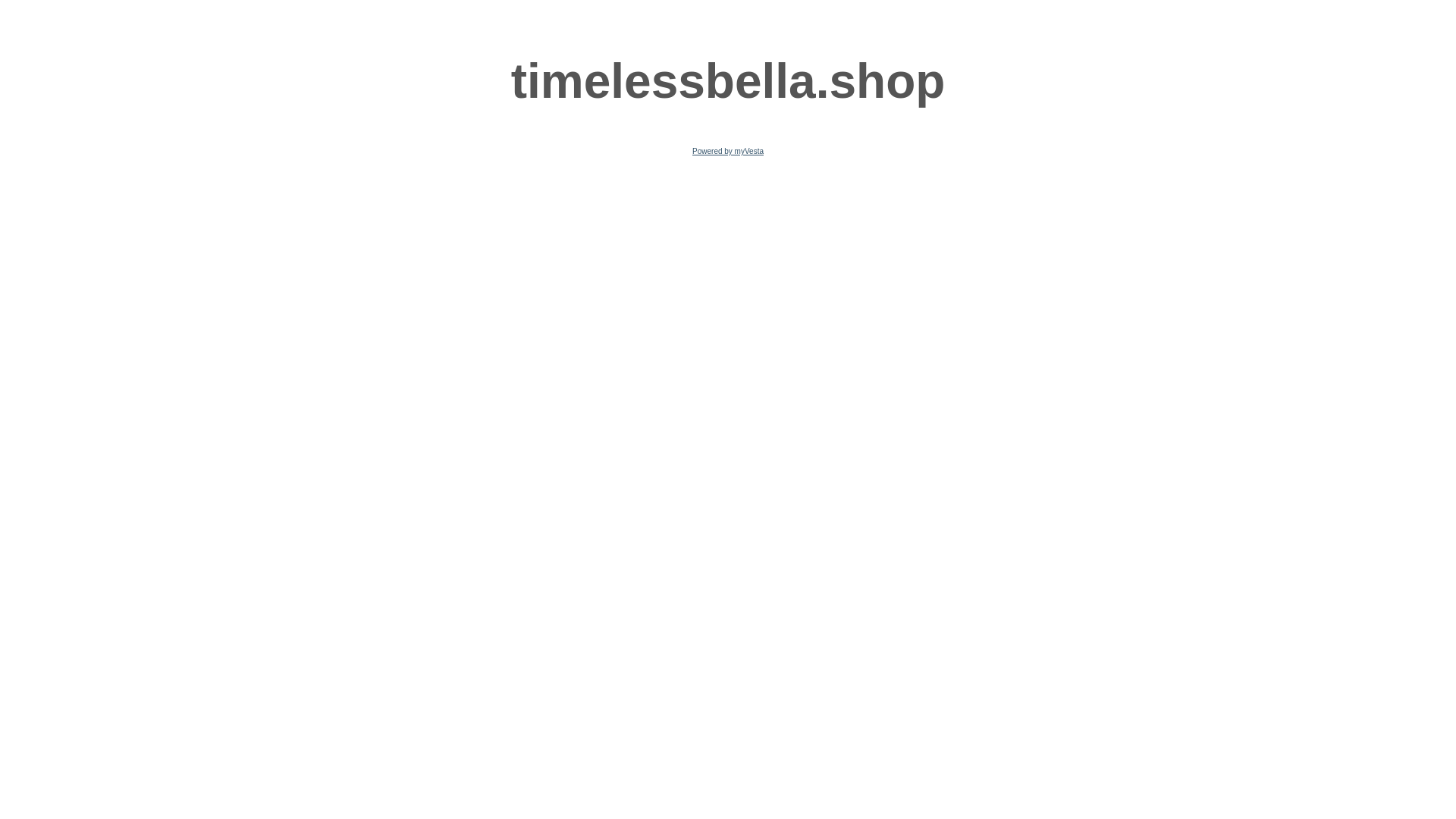 website screenshot of https://timelessbella.shop/