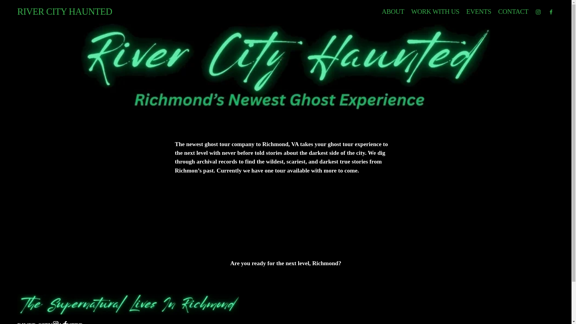website screenshot of https://rivercityhaunted.net/