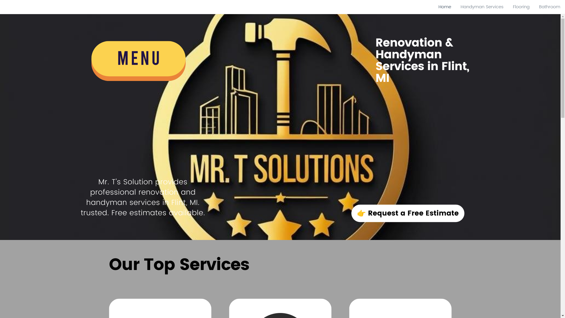 website screenshot of https://mrtsolutionllc.com/