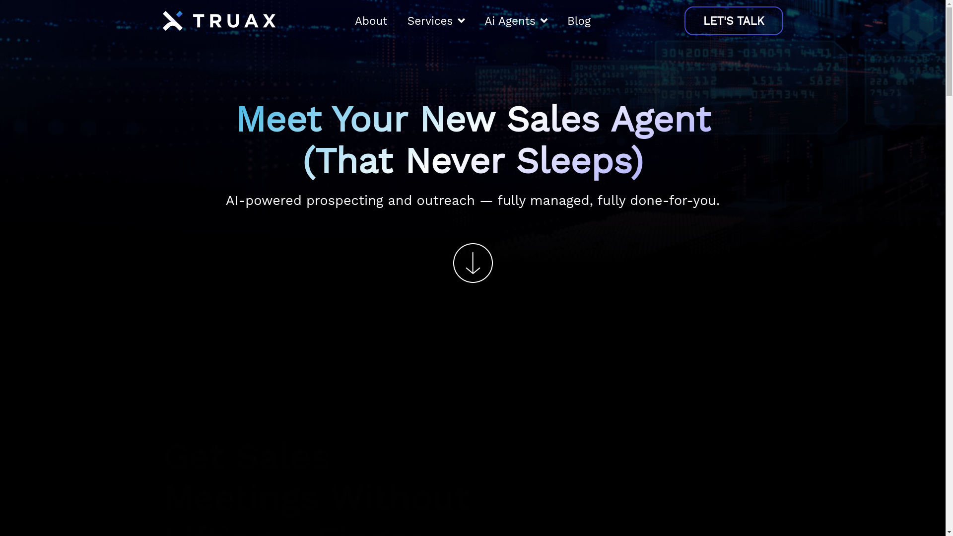 website screenshot of https://truaxai.org/