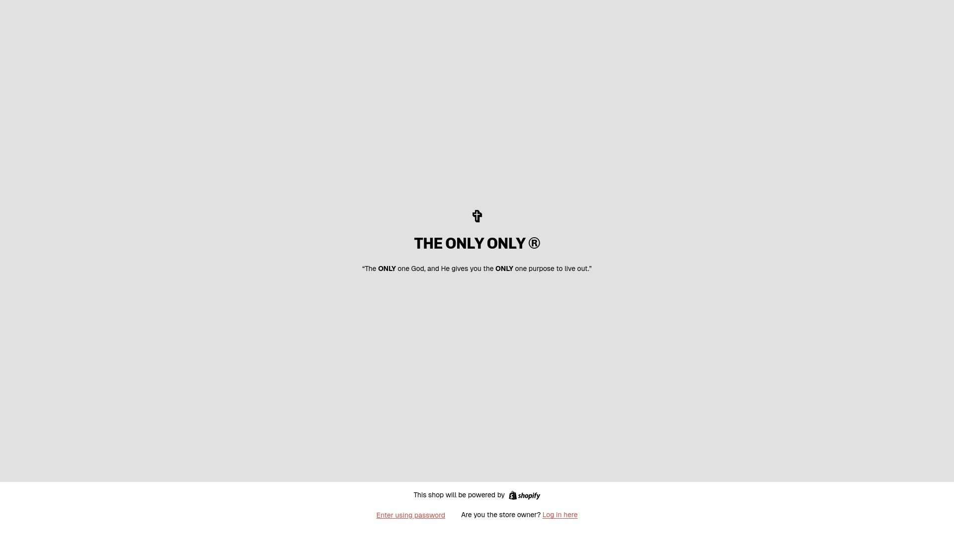 website screenshot of https://theonlyonly.com/