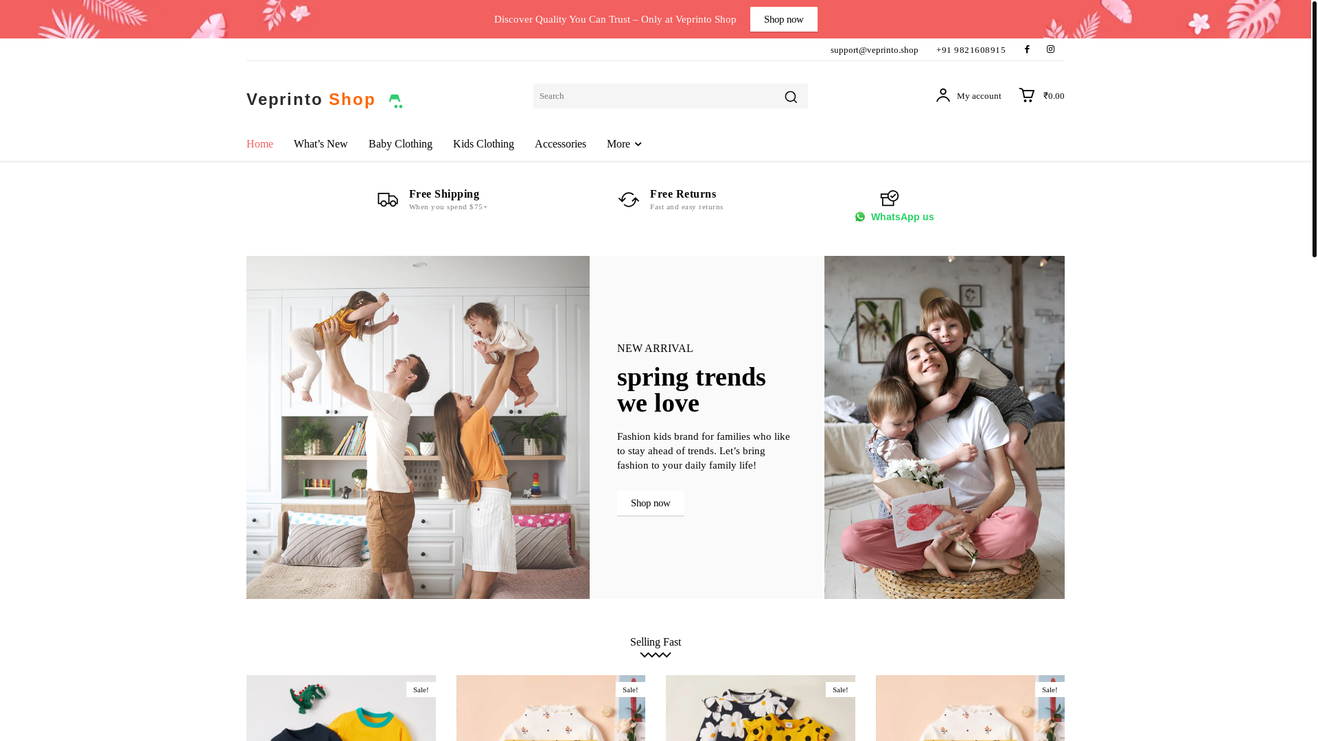 website screenshot of https://veprinto.shop/