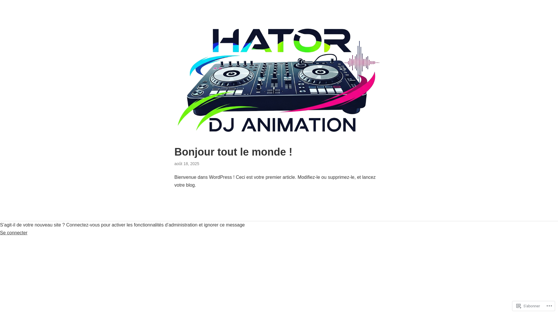 website screenshot of https://hatordj.com/