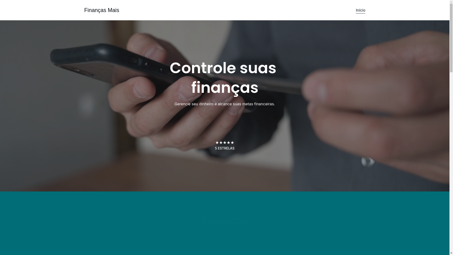 website screenshot of https://financasmais.site/