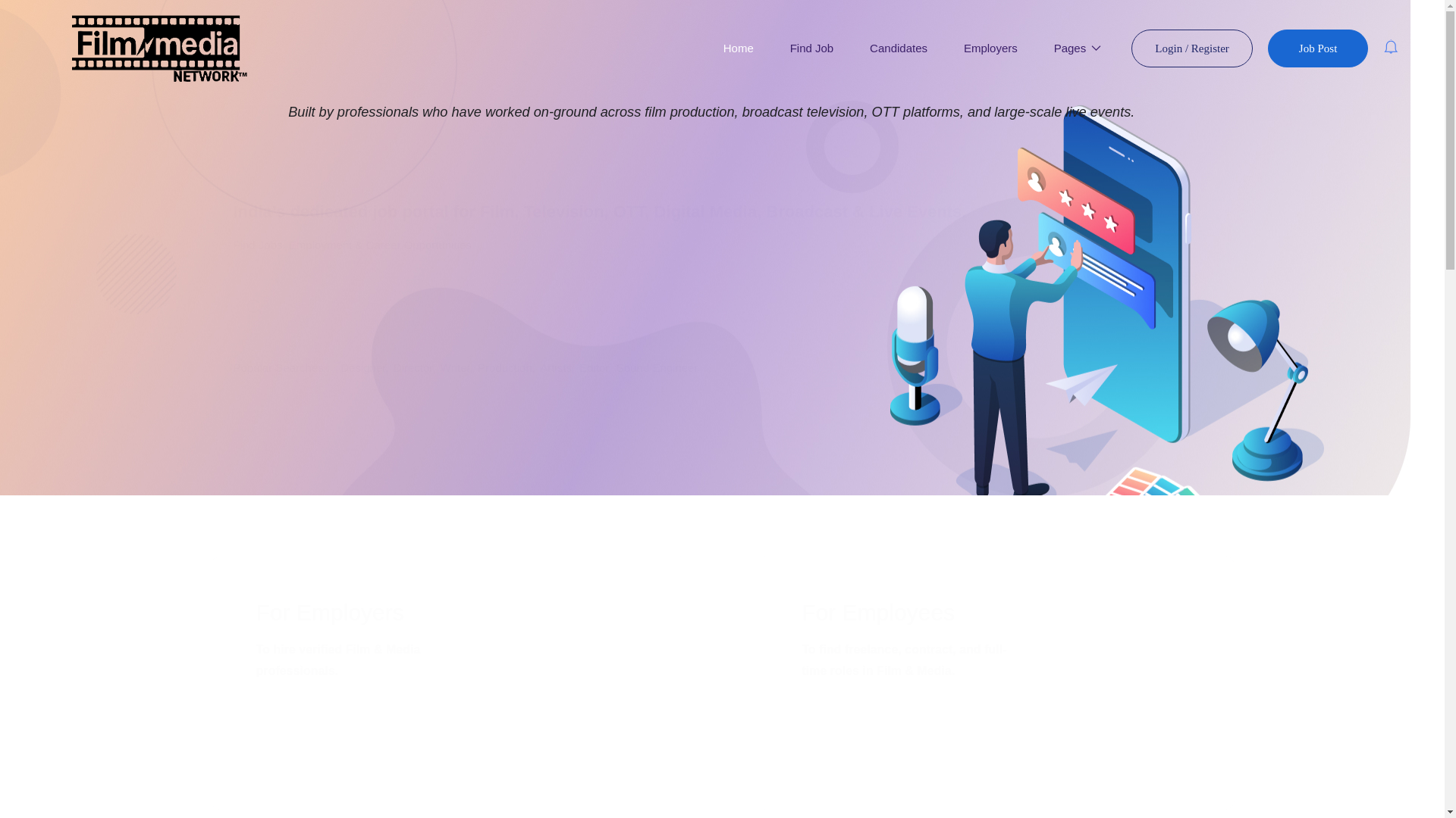 website screenshot of https://filmnmedianetwork.com/