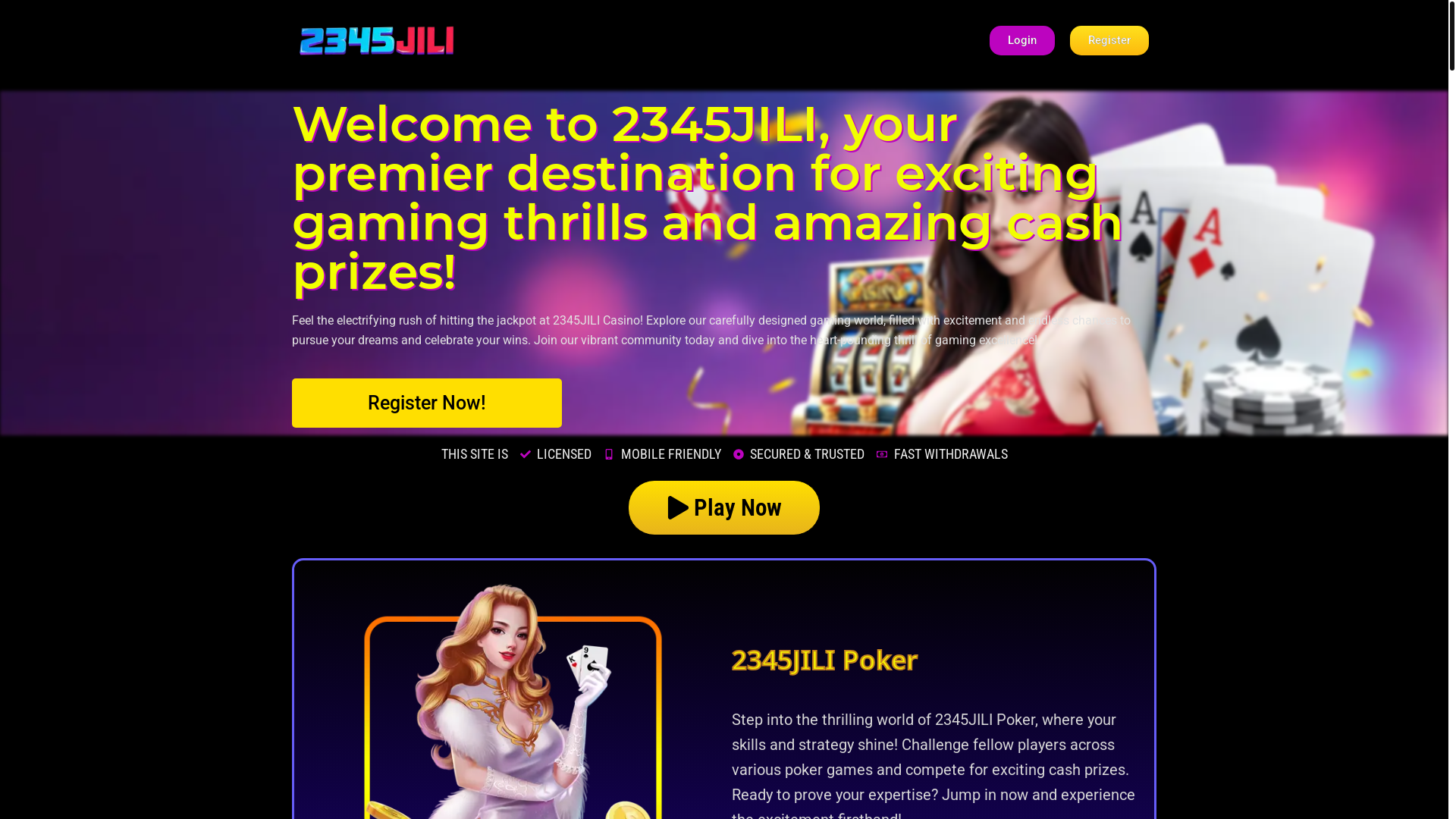 website screenshot of https://vkslot-casino.com/