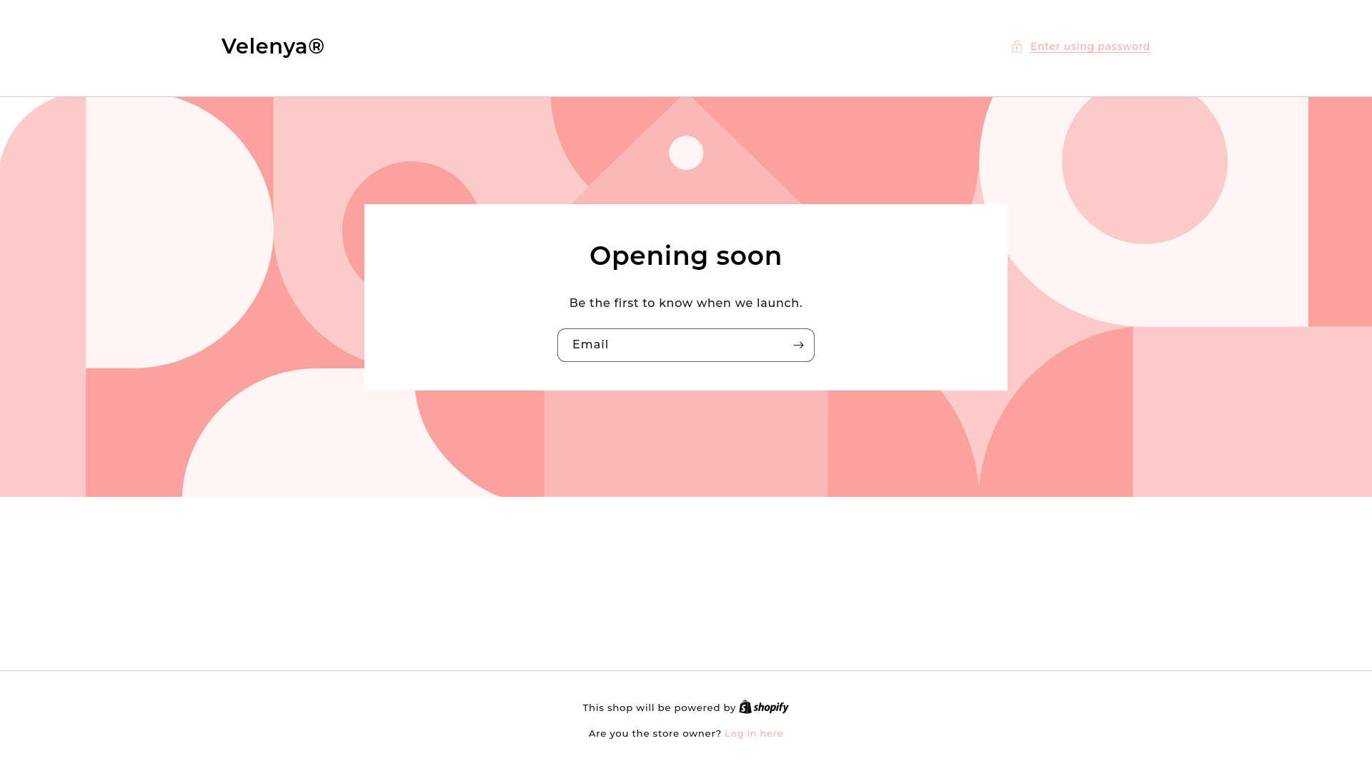 website screenshot of https://velenya.fr/